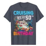 (2XL) Cruise to My 50th Birthday T-Shirt