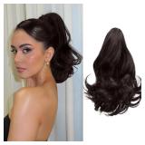 12 Inch Wavy Claw Clip Ponytail Extension