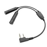 GA Dual Plugs Headphones to 2-Pin Adapter