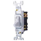 GE 3-Way Toggle Switch 15A White 54172