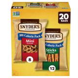 Snyder's of Hanover Pretzels Variety Pack 20 ct