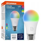 Sylvania RGBW LED A19 8W Bulb, E26, 1 Pack