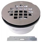 Westbrass D206P-07 2' No-Caulk Shower Drain