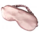 LULUSILK Mulberry Silk Sleep Eye Mask, Pink