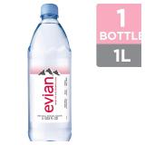 Evian Natural Spring Water, 1 L bottle