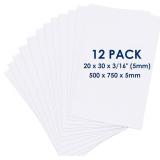 Foam Board 20x30x3/16' (5mm) 12 Pack, White