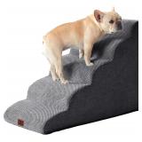 EHEYCIGA Curved Dog Stairs for Beds