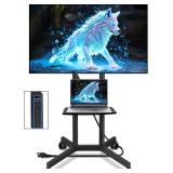 Solid Grace TV Stand with Power Outlet