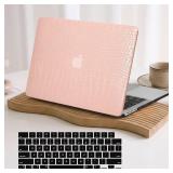 MacBook Air 13' Case 2021-2018 PU Leather Pink