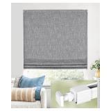 No Tools No Drill Roman Shade 37x64 Charcoal