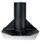 Outdoor Light Post Base for 3' Post, Black