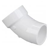NIBCO 3 in PVC DWV 45  Street Elbow