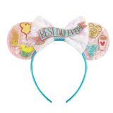 LYLIN Mouse Ears Headband, Pink Glitter