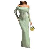 XL Women's Maxi Dress Off-Shoulder