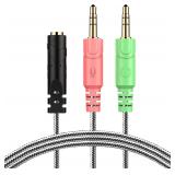 MillSO 3.5mm Y Headset Adapter PC