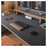 Large Felt Desk Mat 47.2'x23.6' (Dark Gray)