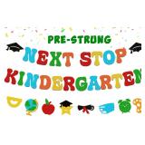 Glittery Preschool Graduation Banner