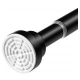 Tension Curtain Rod 30-63' Black Adjustable