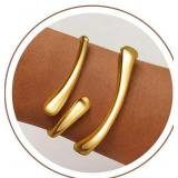 18K Gold Plated Bangle Set for Women