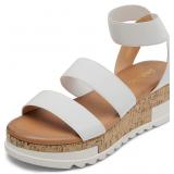 (5)DREAM PAIRS Womens Open Toe Wedges Sandals