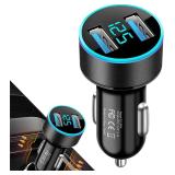 2pk Car Phone Charger | 2-Port USB Fast Charge