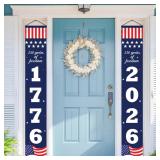 American 250th Banner Door Sign (2 Pack)