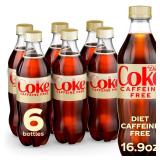 Diet Coke Caffeine-Free Soda Bottles 16.9 oz