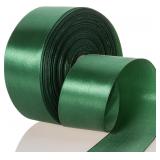 5PK Forest Green Satin Ribbon 50yd 1.5'