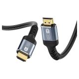 8K HDMI 2.1 Cable 6ft Braided Nylon 8K@60Hz