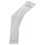 Morris Steel Bracket, Hammered White