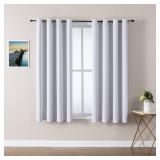 ChrisDowa Grommet 2 Panels Curtains 52x54