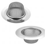 MroMax 2-Pc Sink Mesh Filter 4.45x2.87' Silver