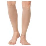 4XL - TOFLY Calf Sleeve 20-30mmHg Beige