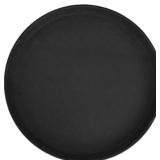 Winco TFG-14K Round Fiberglass Tray, 14' Black