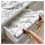 Quttisay Shelf Liner, Floral 12'x10'