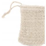 5pk Cotton Linen Soap Saver Bag with Drawstring