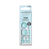KISS Impress Color Toenails Press-On 24 Pcs