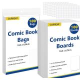 SUNEZLGO Comic Bags & Boards, 100 Sleeves
