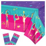 Gymnastics Party Tablecloths, 87x51 in (2 pcs)