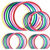 24 Pcs Plastic Ring Toss Rings, Mixed Sizes