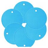 7' Silicone Trivet Honeycomb Mat, 11Pack Blue