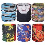 6-Piece Headwear Bandana Mask UV Protect