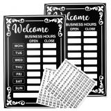 Business Hours Sign Set - Open/Closed Plaque