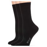 HUE Women's Crew Socks, 3 Pair Pack
