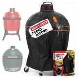 Grill Cover for Kamado Joe & BGE 24' Red Strip