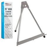 U.S. Art Supply 15-Inch Aluminum Easel, Silver