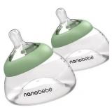 Nanobebe 5 oz Anti-Colic Bottles, 2-Pack