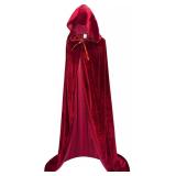 OurLore Unisex Hooded Velvet Robe Cloak 59'