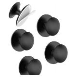 5 Pack Black Self-Adhesive Cabinet Knobs