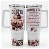 40 oz Insulated Tumbler - Bestie Gift